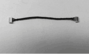 0.8 MM 4Pin Black Connectiing Cables ( Pack of 10 )