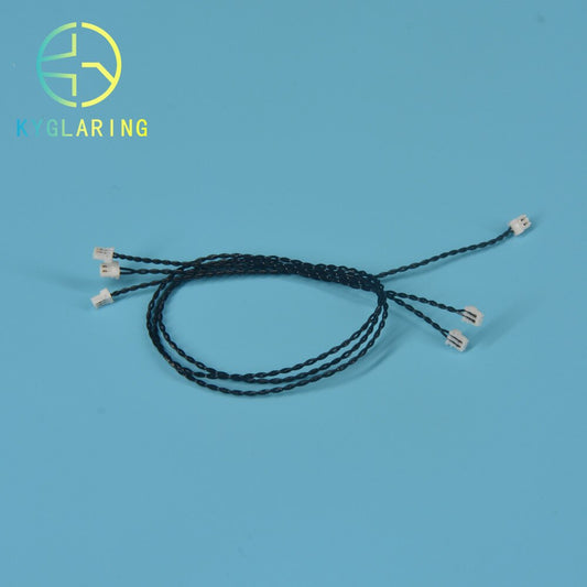 0.8 MM 2Pin Black Connectiing Cables ( Pack of 10 )