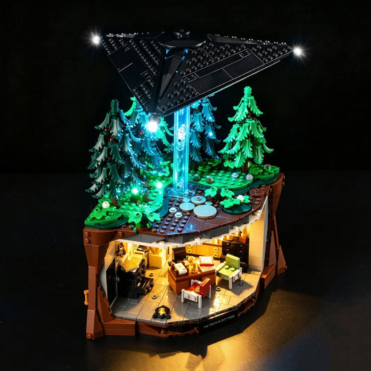 How to Light Up LEGO Set 21369 The X-Files: The Truth in the Basement (Kyglaring Lighting Setup Guide)