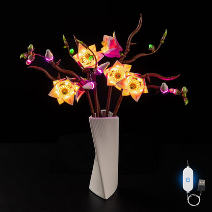 Light Kit For LEGO Magnolia Branches Touch Version 11510 - 1-on-TVW (lights on)
