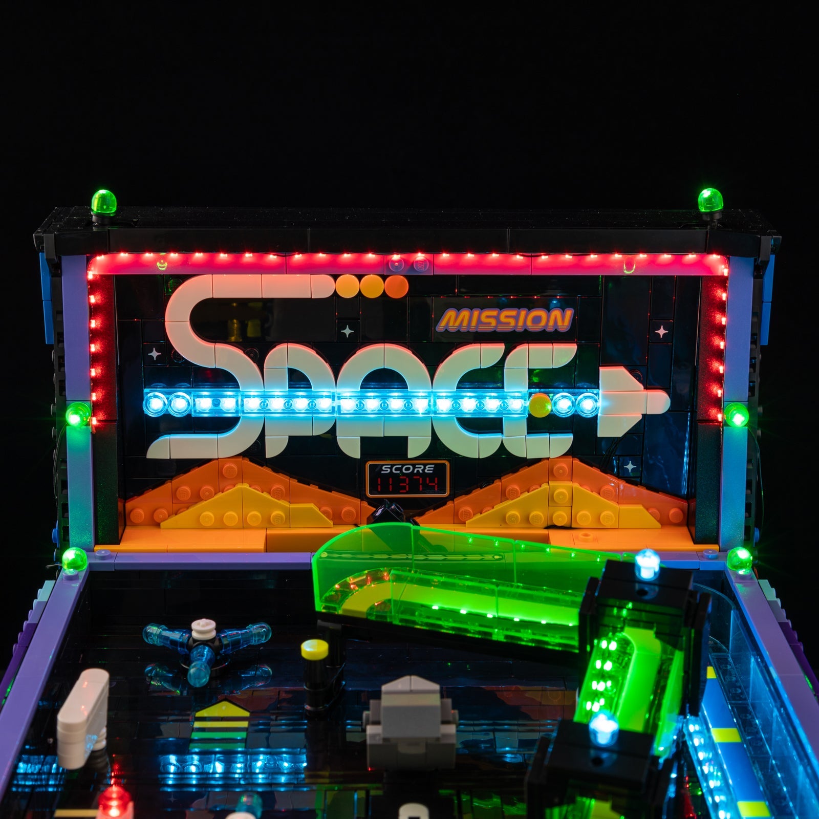 Light Kit For LEGO Arcade Pinball Machine 11374 - 10-details-on-red