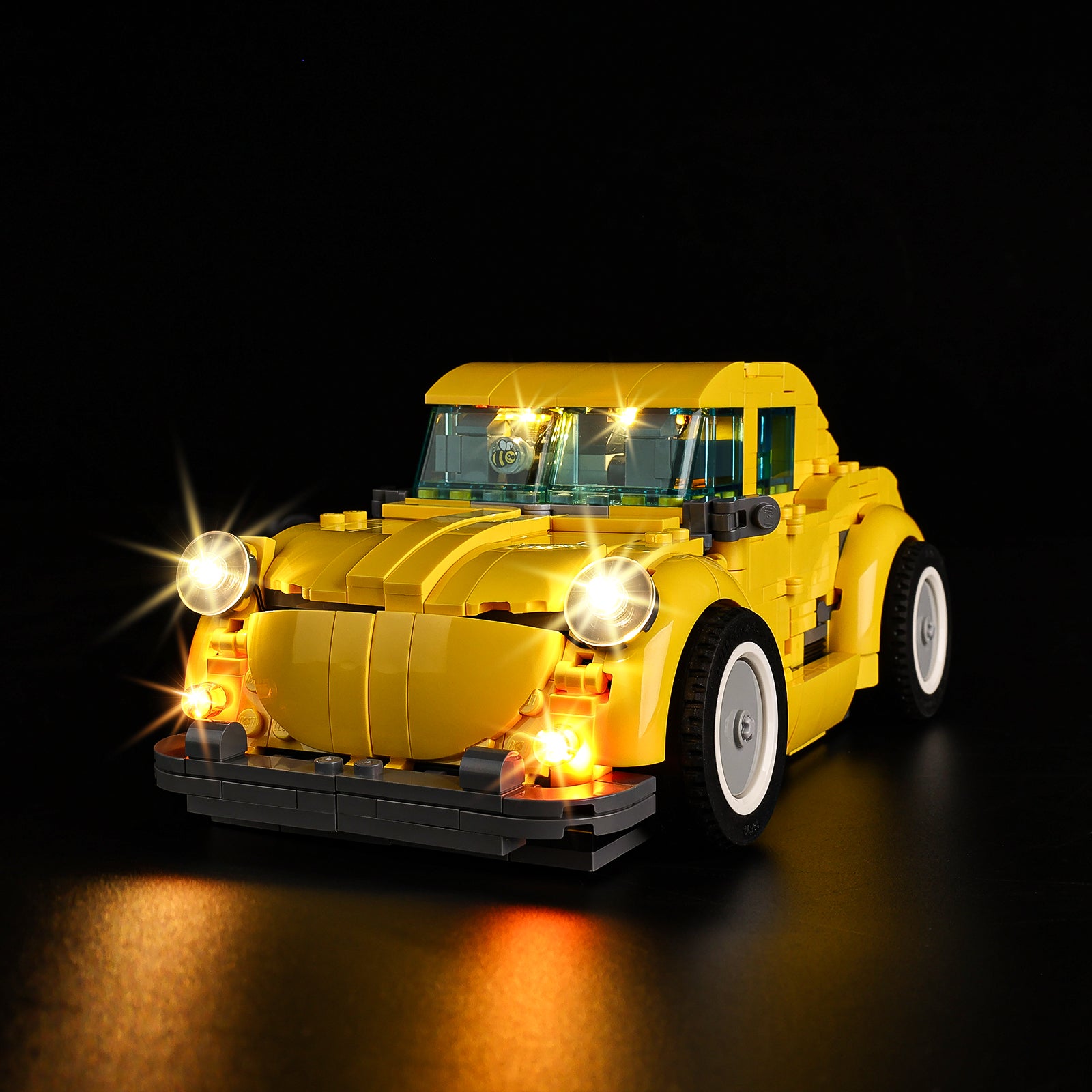 Kyglaring Light Kit for LEGO Bumblebee 10338 - front view LED lights