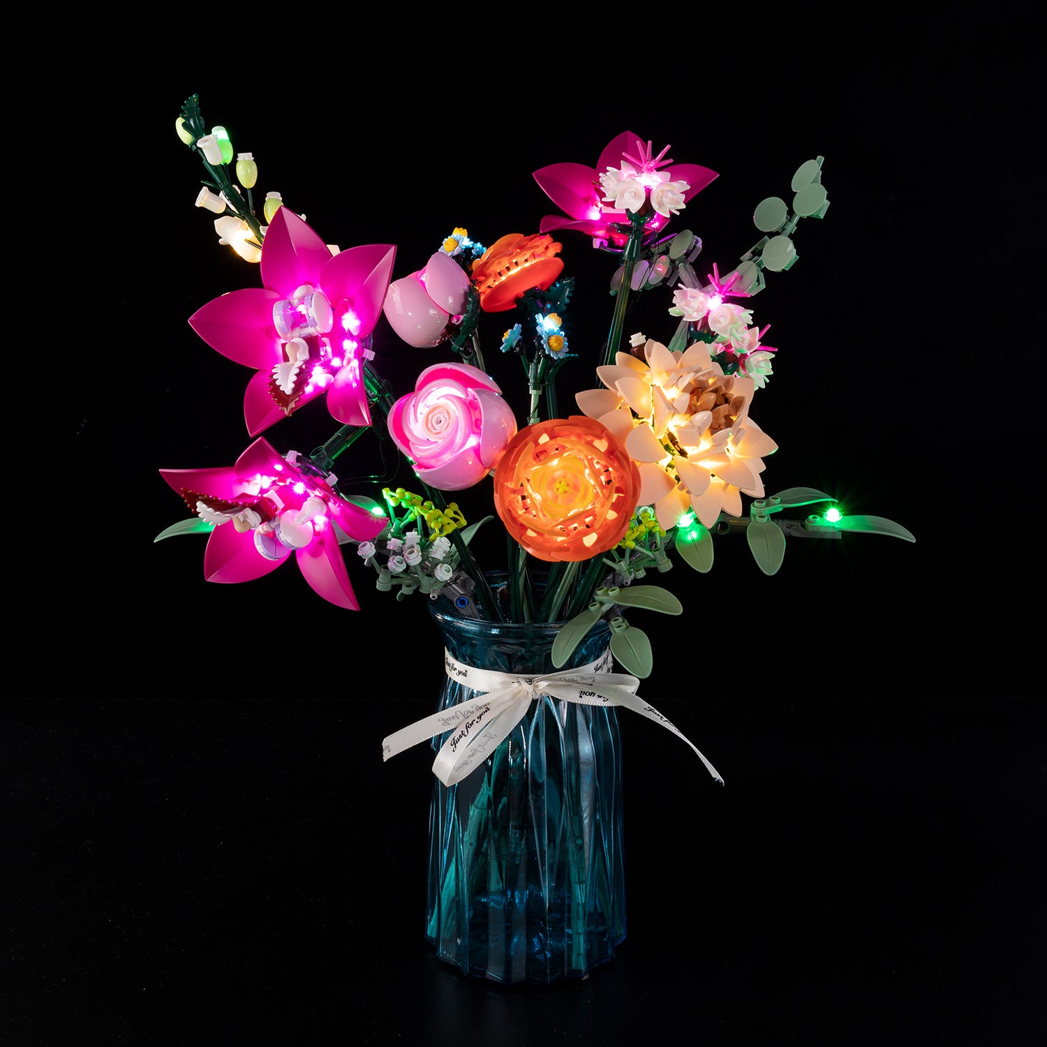 Kyglaring Light Kit for LEGO Wildflower Bouquet 10342 - front view LED lights