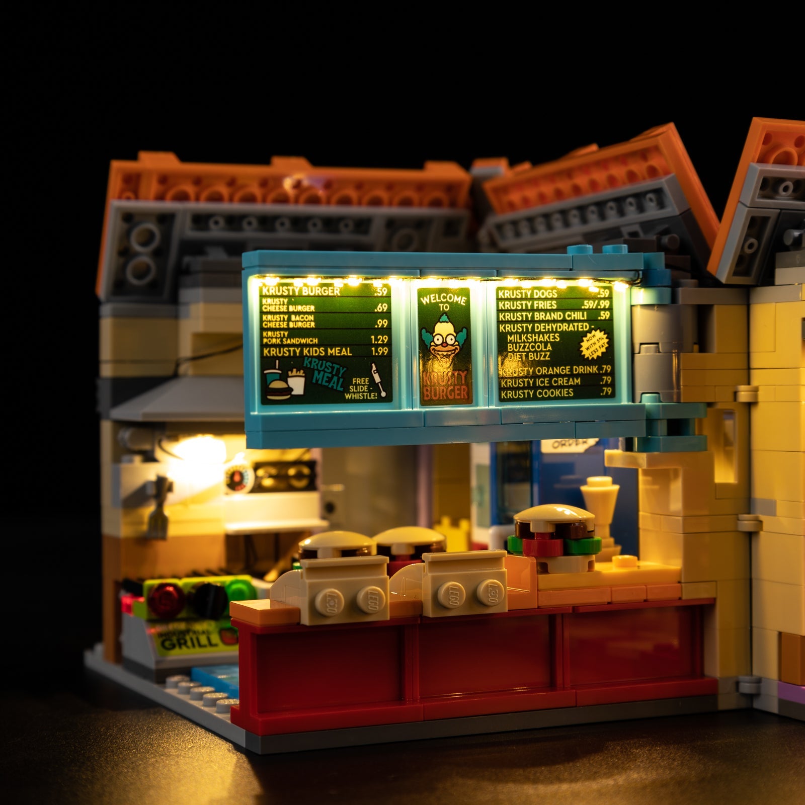 Light Kit For LEGO The Simpsons Krusty Burger 10352 - Gallery Image 6