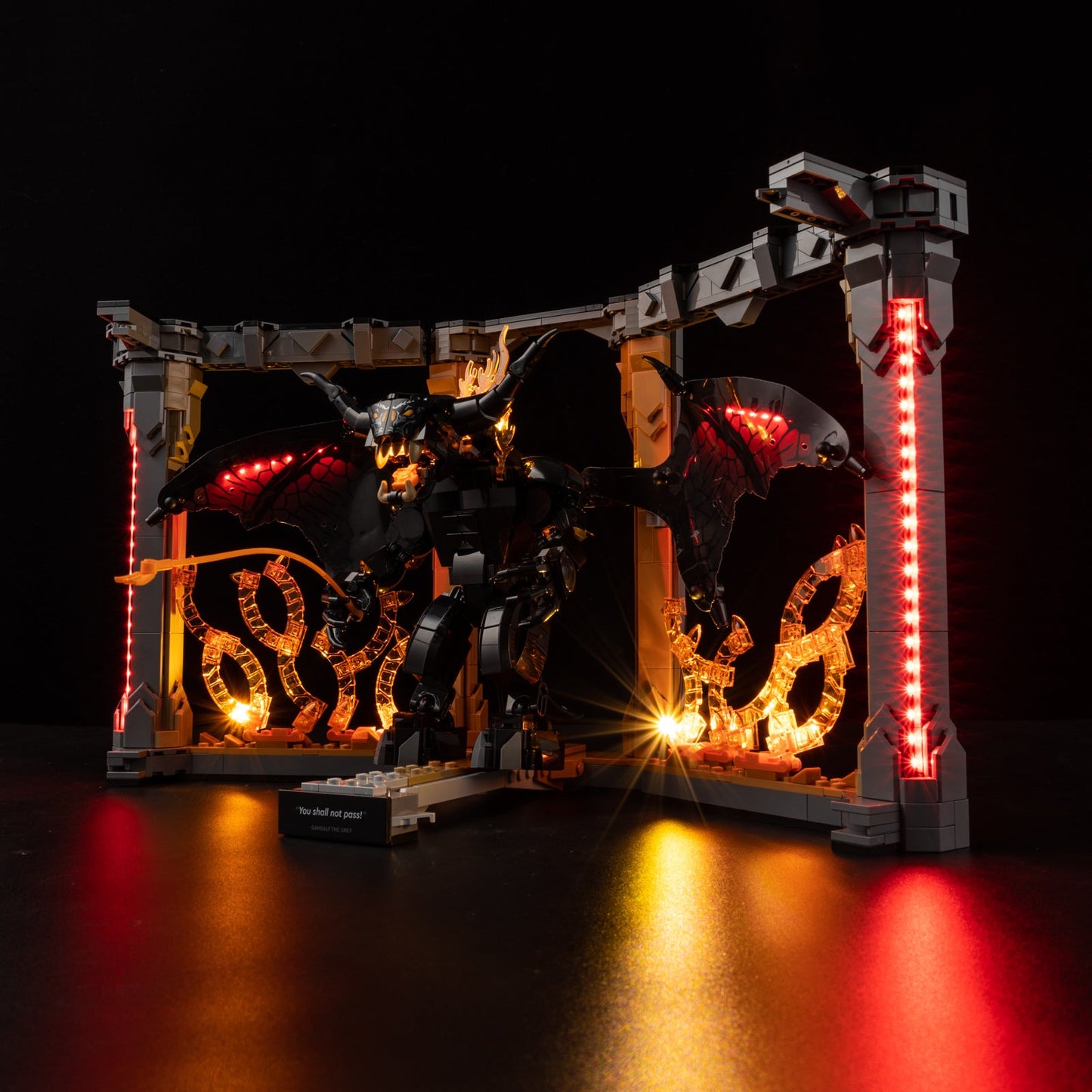 Light Kit For LEGO The Lord of the Rings Balrog Book Nook 10367 - Gallery Image 4