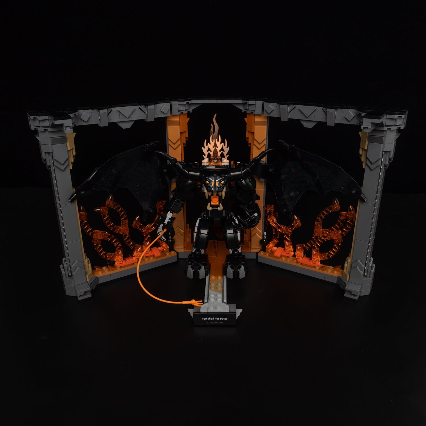 Light Kit For LEGO The Lord of the Rings Balrog Book Nook 10367 - Gallery Image 12
