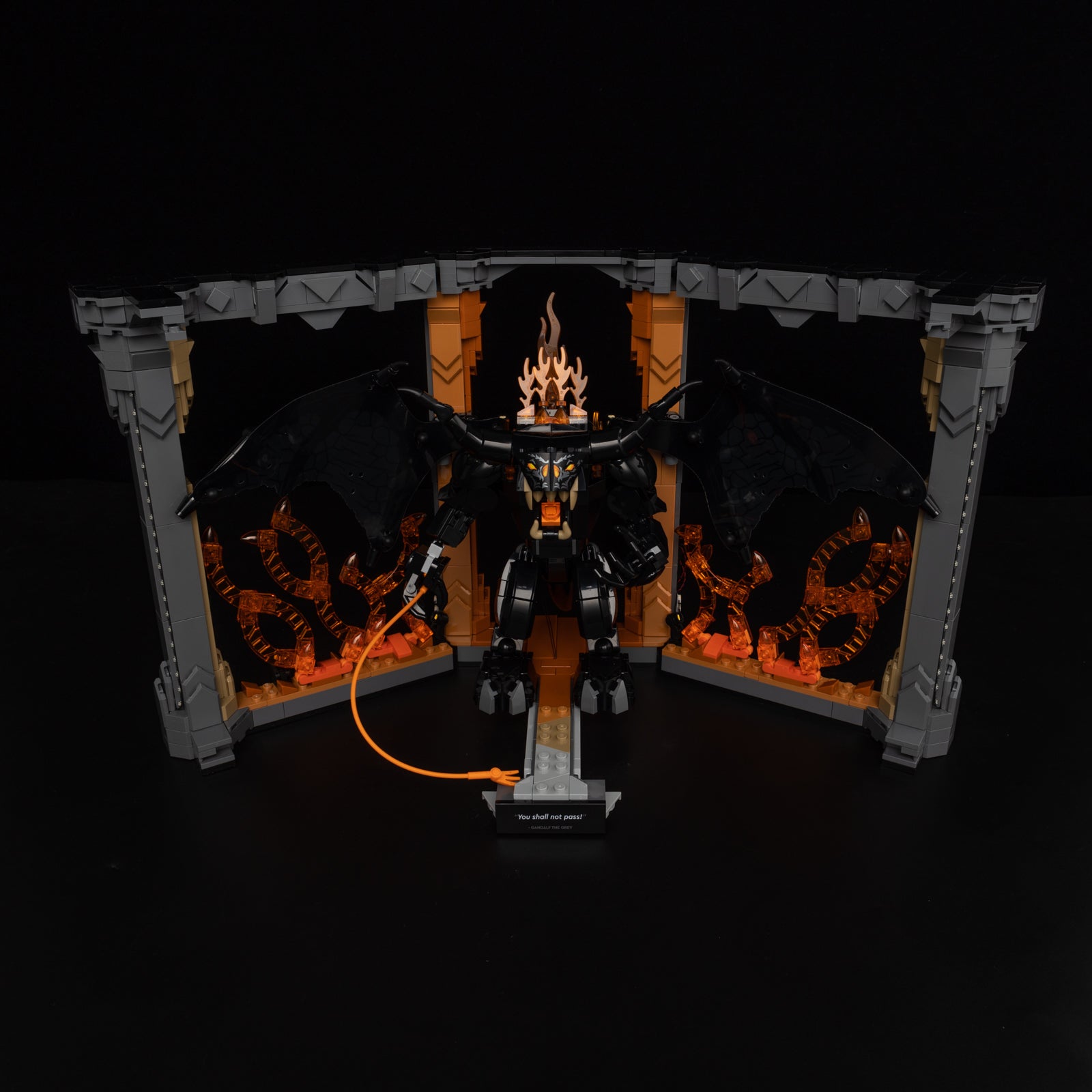Light Kit For LEGO The Lord of the Rings Balrog Book Nook 10367 - Gallery Image 12