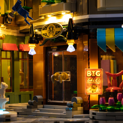 Light Kit For LEGO Shopping Street 11371