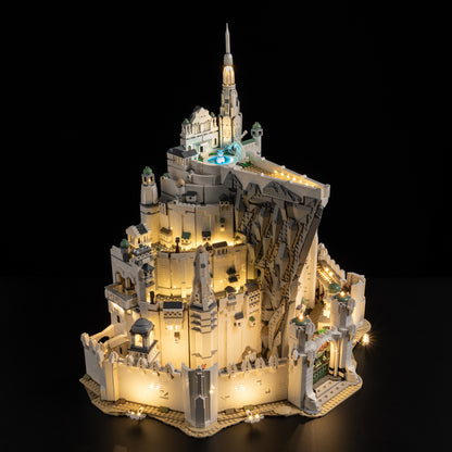 Top view of the The Lord of the Rings: Minas Tirith™ with lights set