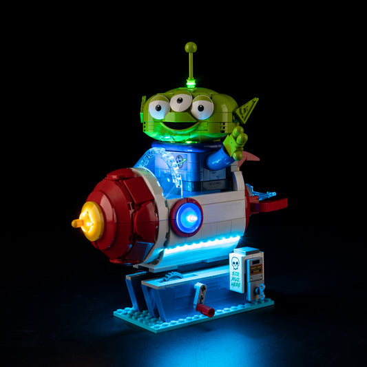 Light Kit For LEGO Alien with Pizza Planet Rocket Ride 43307