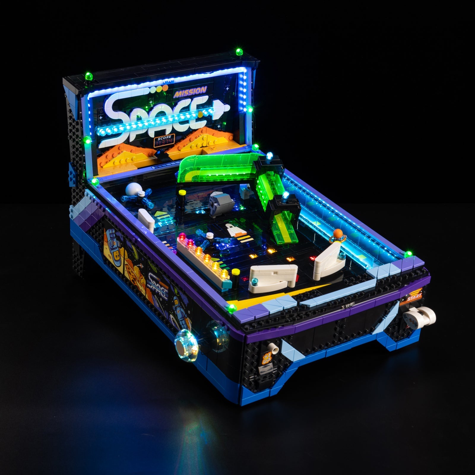 Light Kit For LEGO Arcade Pinball Machine 11374 - 2-on-blue