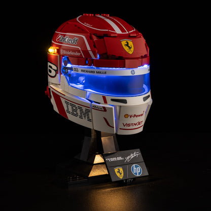 Light Kit For LEGO Charles Leclerc Helmet 43014 - 2-on-blue