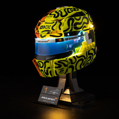 Light Kit For LEGO Lando Norris Helmet 43023 - 2-on-white