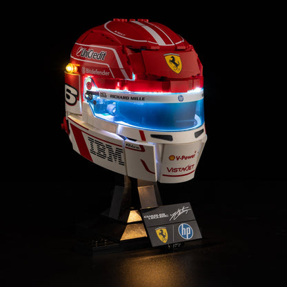 Light Kit For LEGO Charles Leclerc Helmet 43014 - 2-on-white