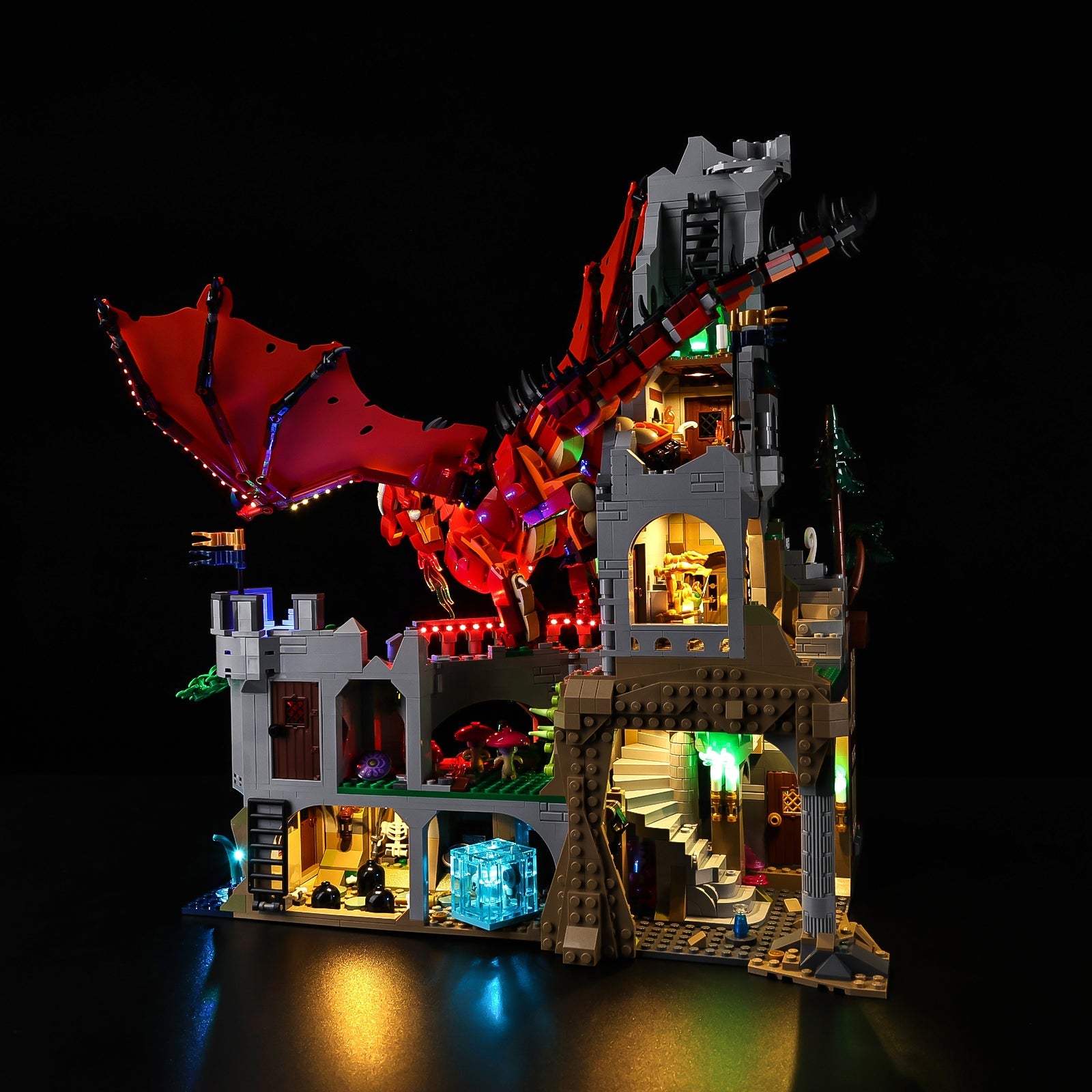 Light Kit For LEGO Dungeons-Dragons-Red-Dragons-Tale 21348 - Gallery Image 9