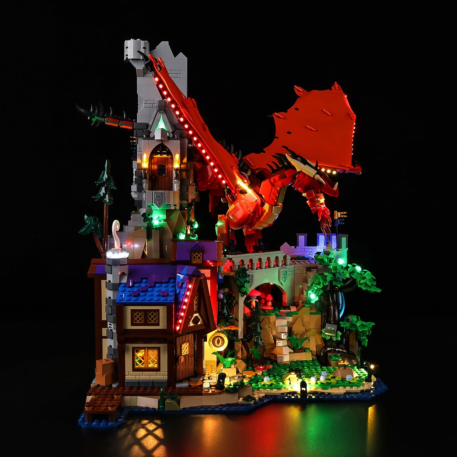 Light Kit For LEGO Dungeons-Dragons-Red-Dragons-Tale 21348 - Gallery Image 4