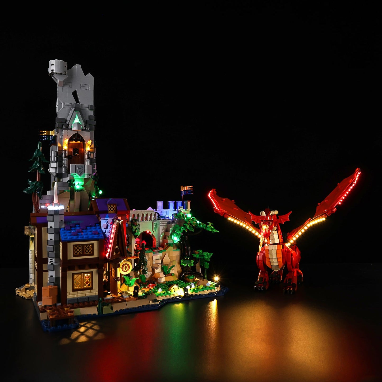 Light Kit For LEGO Dungeons-Dragons-Red-Dragons-Tale 21348 - Gallery Image 6