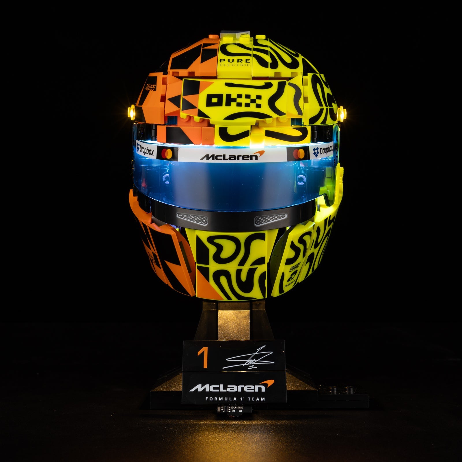 Light Kit For LEGO Lando Norris Helmet 43023 - 3-on