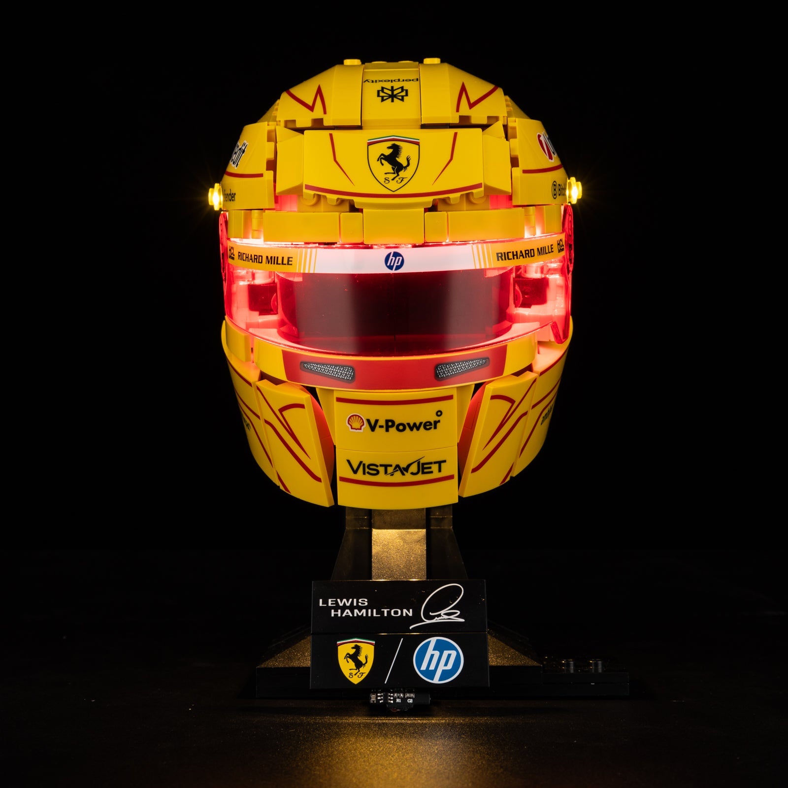Light Kit For LEGO Lewis Hamilton Helmet 43022 - 3-on