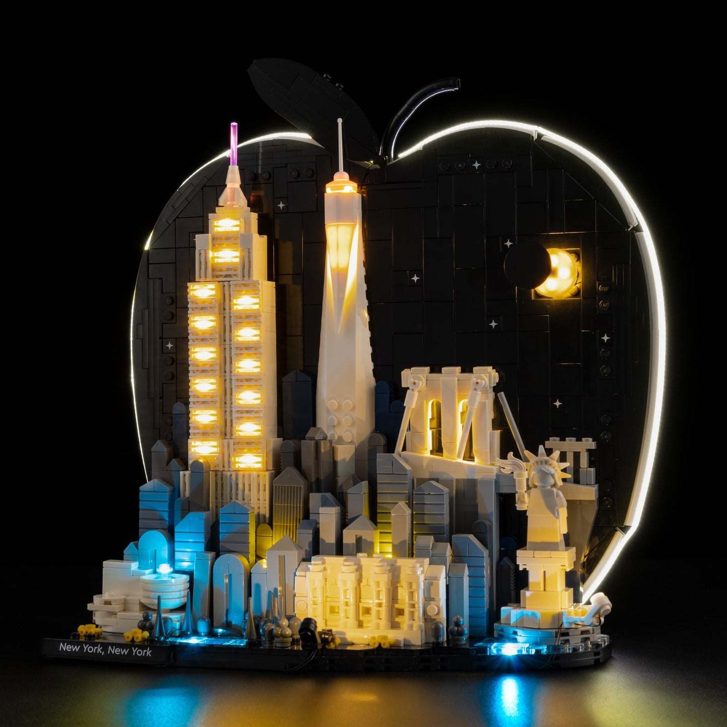 Light Kit For LEGO New York New York 21066 - 3-on