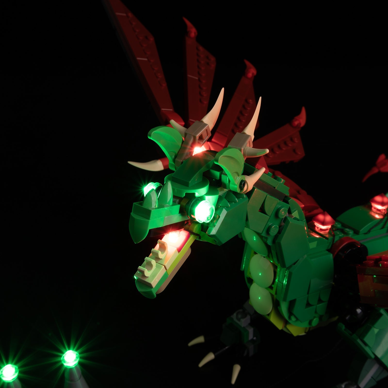 Light Kit For LEGO Medieval Dragon 31161 - 31161-Medieval-Dragon-13-details