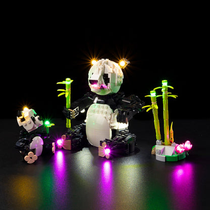 Light Kit For LEGO Wild Animals Panda Family 31165 - 31165-Wild-Animals-Panda-Family-3-on
