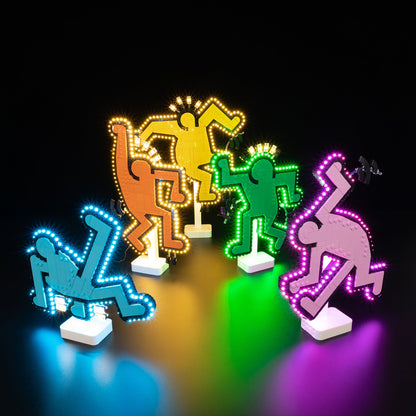 Light Kit For LEGO Keith Haring Dancing Figures 31216 - 31216-Keith-Haring-Dancing-Figures-5-on