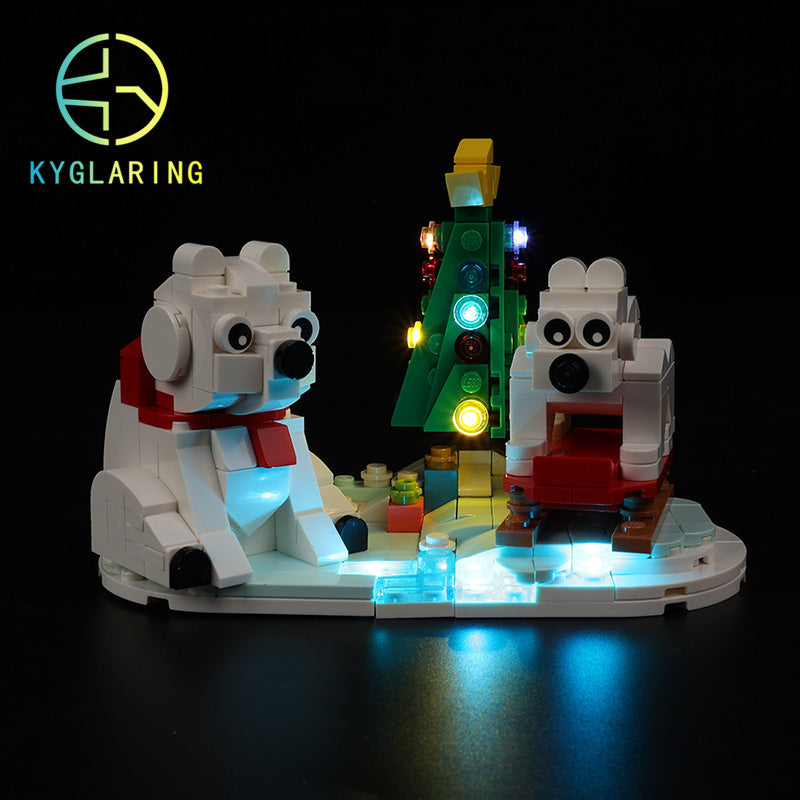 Led Lighting Set for Wintertime Polar Bears 40571