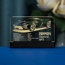LED Acrylic Nameplate Nameplate for Ferrari Daytona SP3