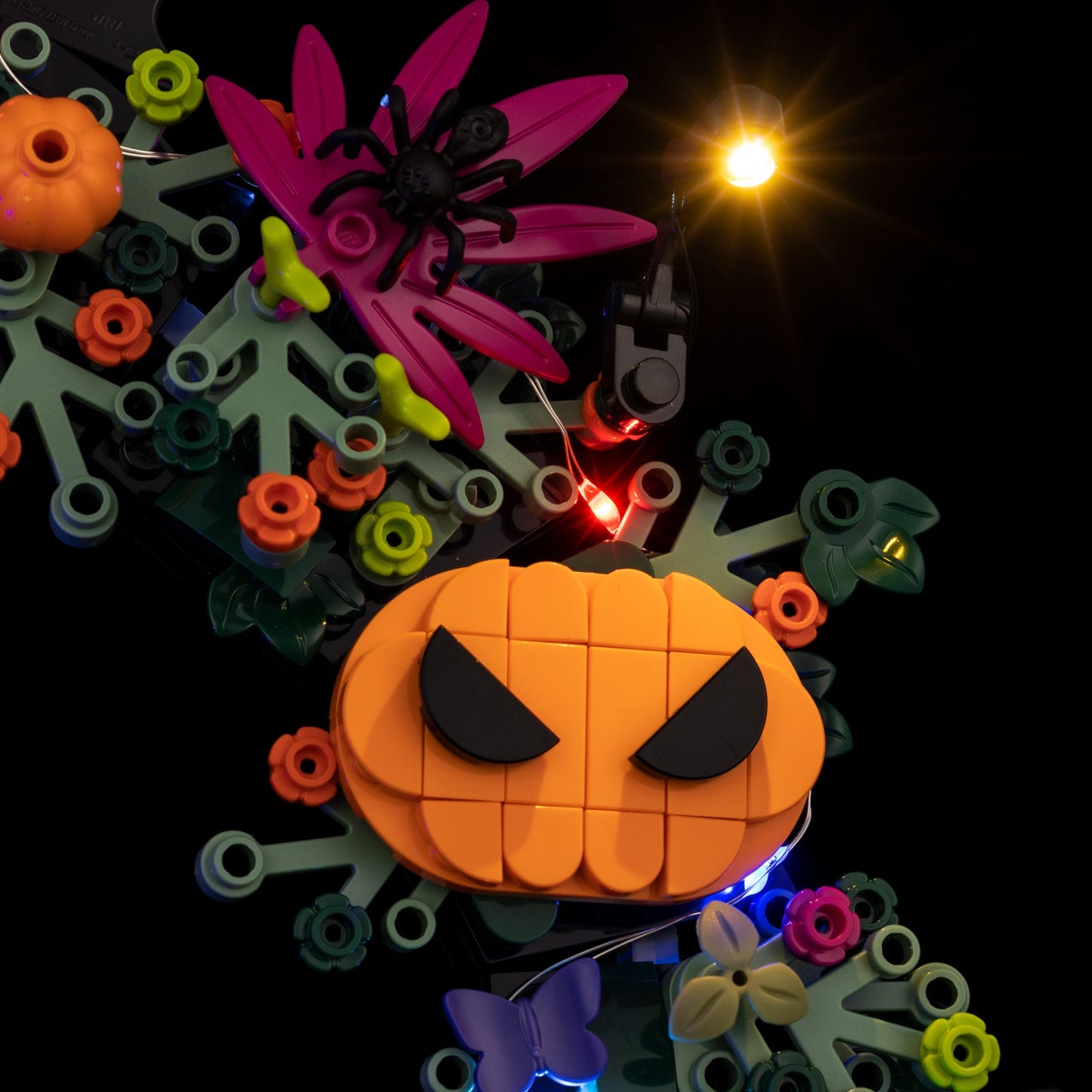 Light Kit For LEGO Halloween Wreath 40825 - 40825-Halloween-Wreath-13-details