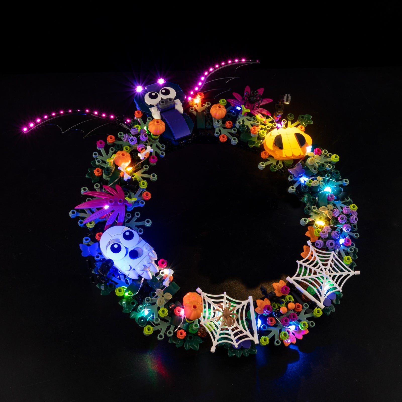 Light Kit For LEGO Halloween Wreath 40825 - 40825-Halloween-Wreath-5-on
