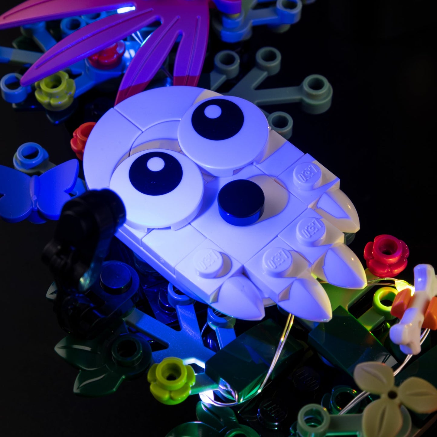 Light Kit For LEGO Halloween Wreath 40825 - 40825-Halloween-Wreath-7-details