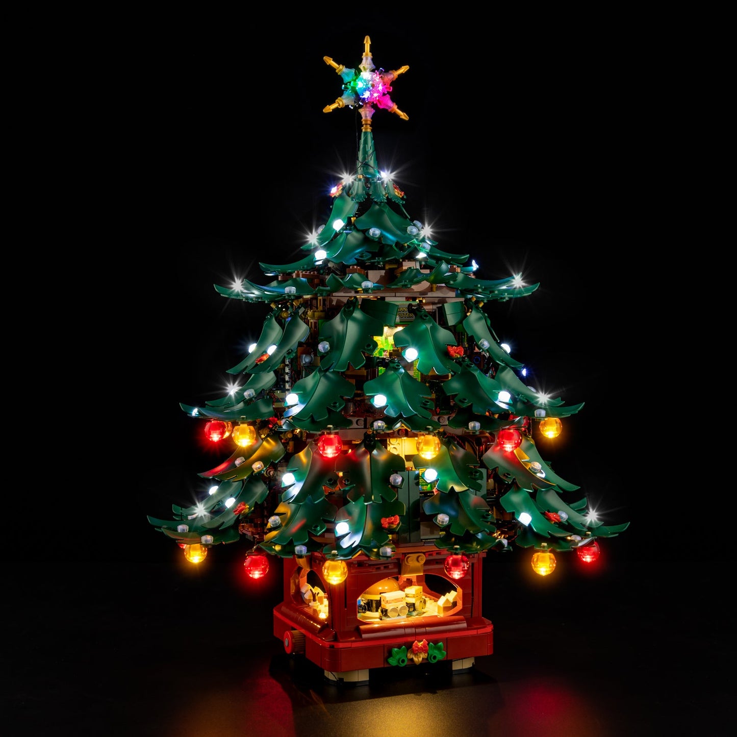 Light Kit For LEGO Family Christmas Tree 41843 - 41843-Family-Christmas-Tree-1-on