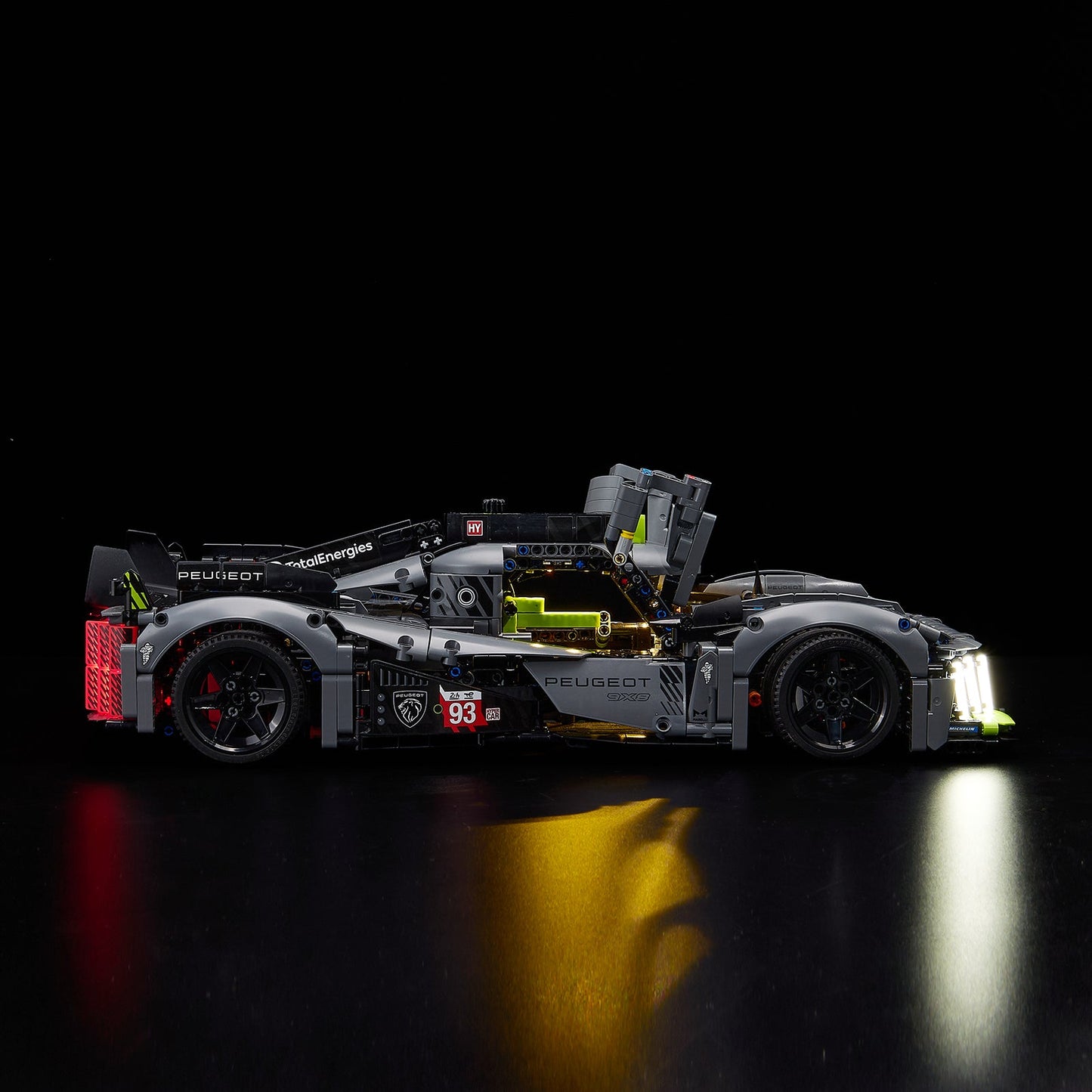 Light Kit For LEGO Peugeot 9X8 24H Le Mans Hybrid Hypercar 42156 - 42156-Peugeot-9X8-24H-Le-Mans-Hybrid-Hypercar-5-on