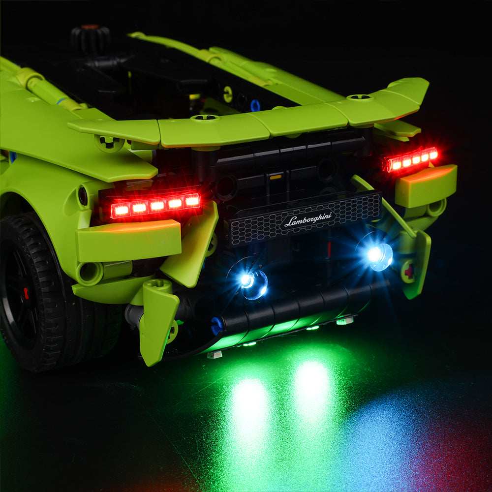 Light Kit For LEGO Lamborghini Huracan Tecnica 42161 - 42161-Lamborghini-Huracan-Tecnica-11-details