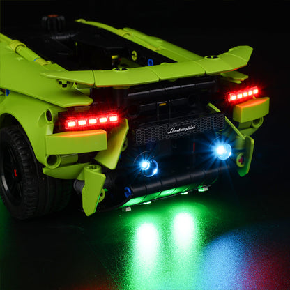 Light Kit For LEGO Lamborghini Huracan Tecnica 42161 - 42161-Lamborghini-Huracan-Tecnica-11-details