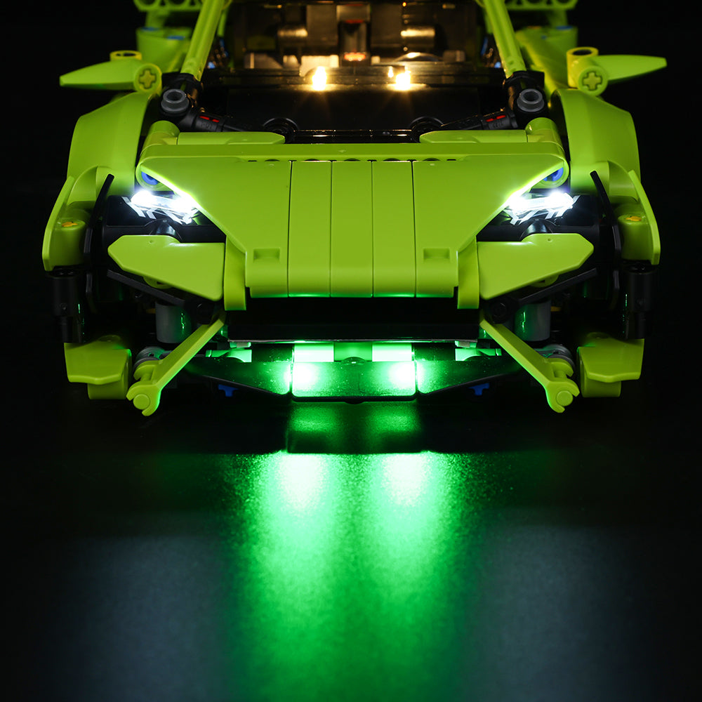 Light Kit For LEGO Lamborghini Huracan Tecnica 42161 - 42161-Lamborghini-Huracan-Tecnica-8-details