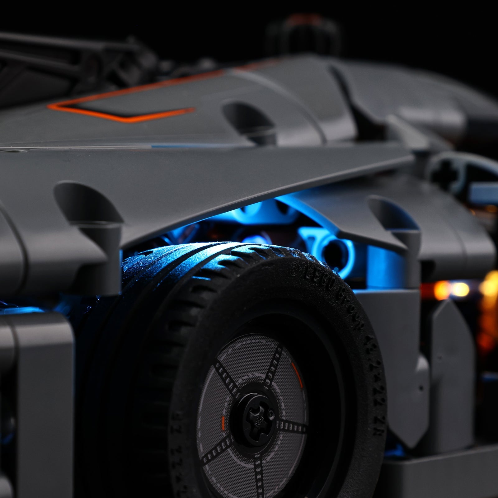 Light Kit For LEGO Koenigsegg Jesko Absolut Grey Hypercar 42173 - 42173-Koenigsegg-Jesko-Absolut-Grey-Hypercar-15-details