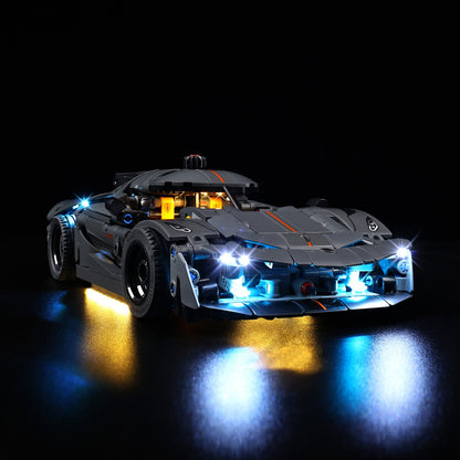Light Kit For LEGO Koenigsegg Jesko Absolut Grey Hypercar 42173 - 42173-Koenigsegg-Jesko-Absolut-Grey-Hypercar-2-on