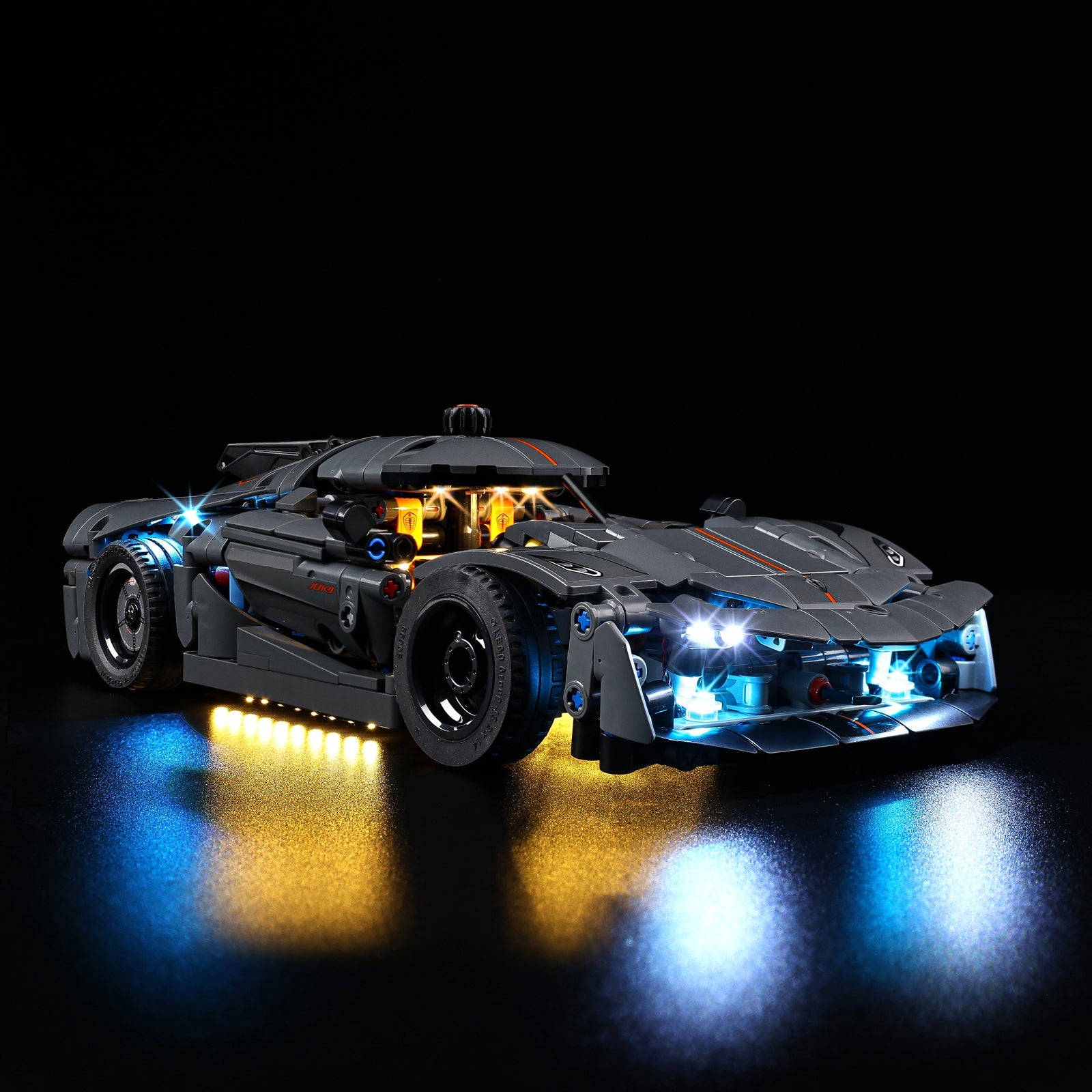 Light Kit For LEGO Koenigsegg Jesko Absolut Grey Hypercar 42173 - 42173-Koenigsegg-Jesko-Absolut-Grey-Hypercar-3-on