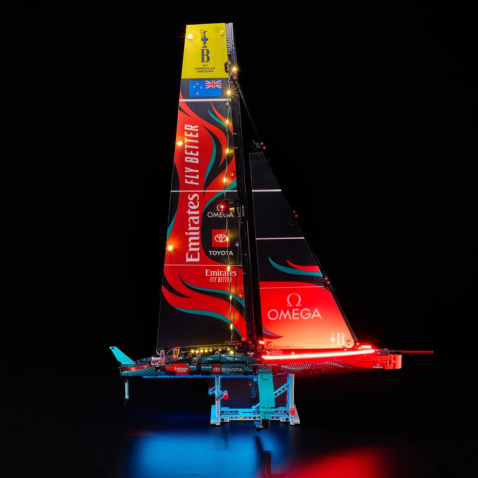 Light Kit For LEGO Emirates Team New Zealand AC75 Racing Yacht 42174 - 42174-Emirates-Team-New-Zealand-AC75-Racing-Yacht-6-on
