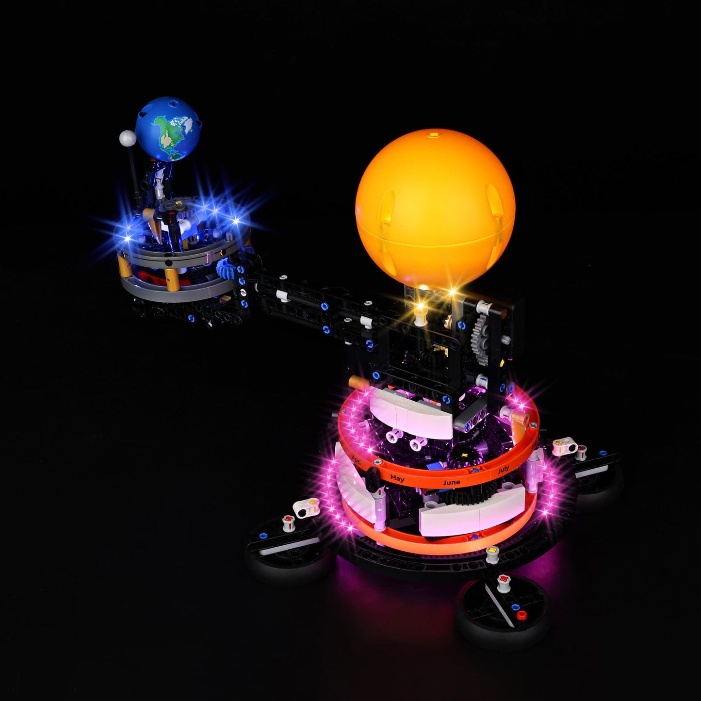 Light Kit For LEGO Planet Earth and Moon in Orbit 42179 - 42179-6-on