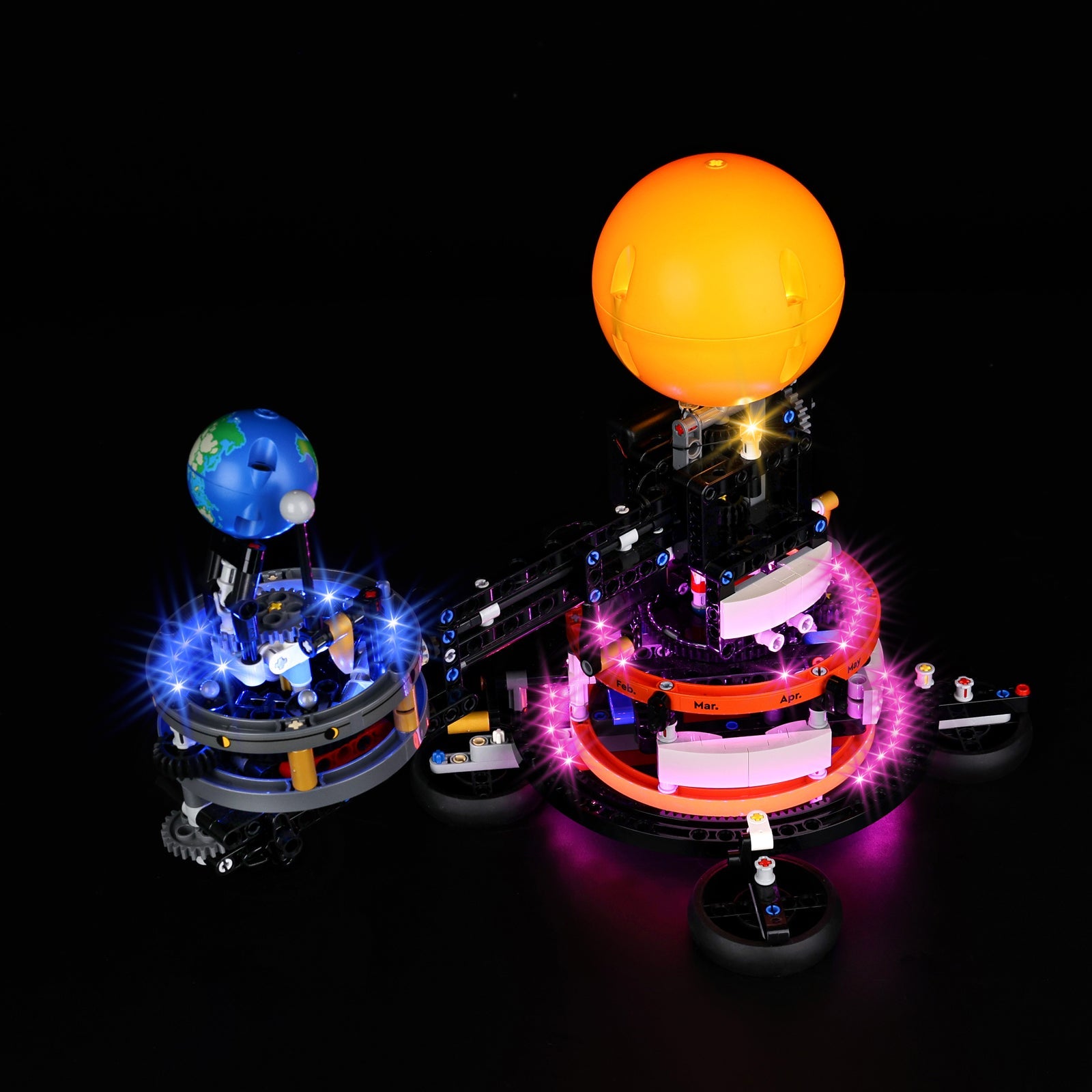 Light Kit For LEGO Planet Earth and Moon in Orbit 42179 - 42179-7-on