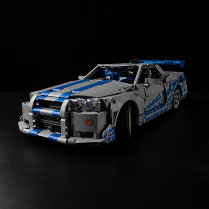 Light Kit For LEGO 2 Fast 2 Furious Nissan Skyline GT-R (R34) 42210 - 42210-1-off