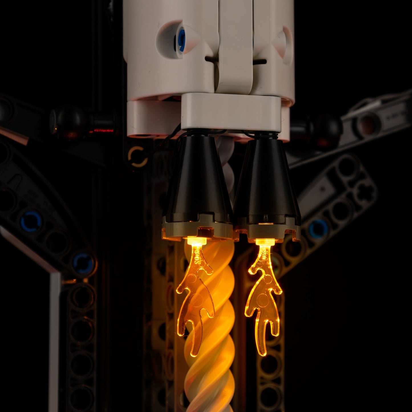 Light Kit for LEGO NASA Artemis Space Launch System Rocket 42221 - launch pad base with illuminated support structures