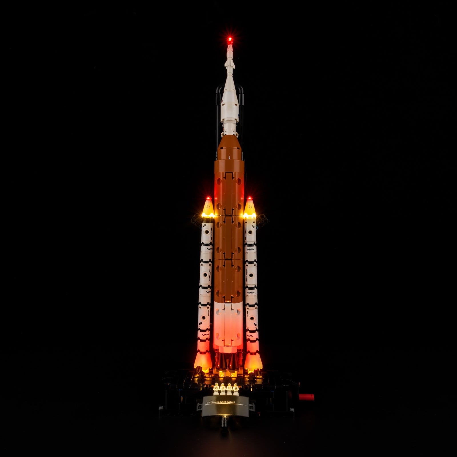 Light Kit for LEGO NASA Artemis Space Launch System Rocket 42221 - three engines glowing with synchronized amber fire