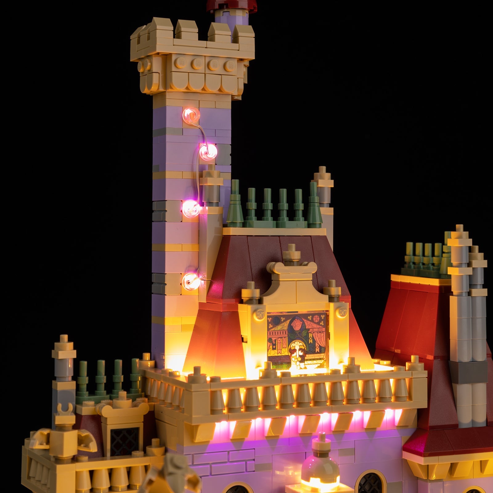 Light Kit For LEGO Beauty and the Beast Castle 43263 - 43263-Beauty-and-the-Beast-Castle-9-details
