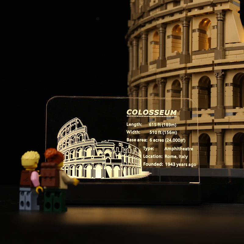 LED Acrylic Nameplate for Colosseum