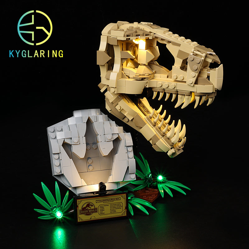 Led Lighting Set for Dinosaur Fossils: T. rex Skull 76964