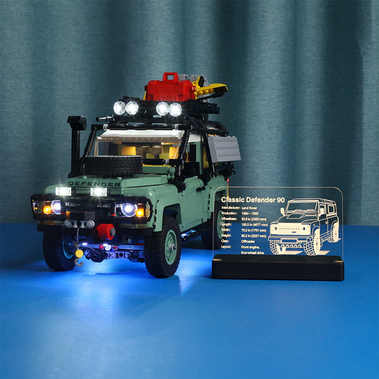 LED Acrylic Nameplate Nameplate for Land Rover Classic Defender 90 #10317
